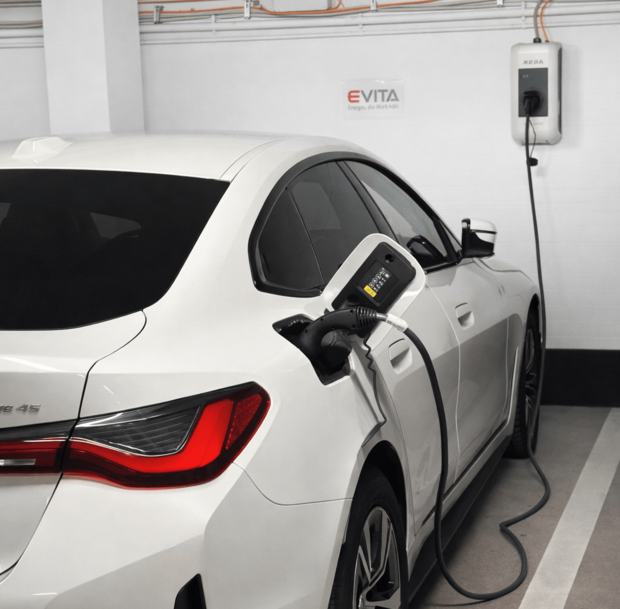 Ladestation für E-Autos bei E.VITA Ladestation für E-Autos bei E.VITA